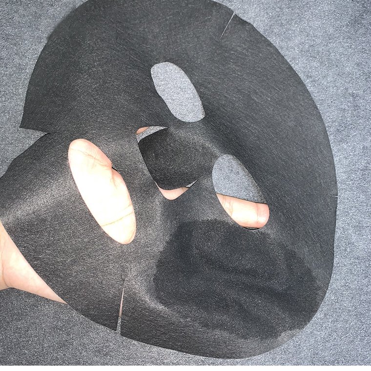 Bamboo charcoal black facial mask sheet paper skincare products custom packaging dry facial mask material