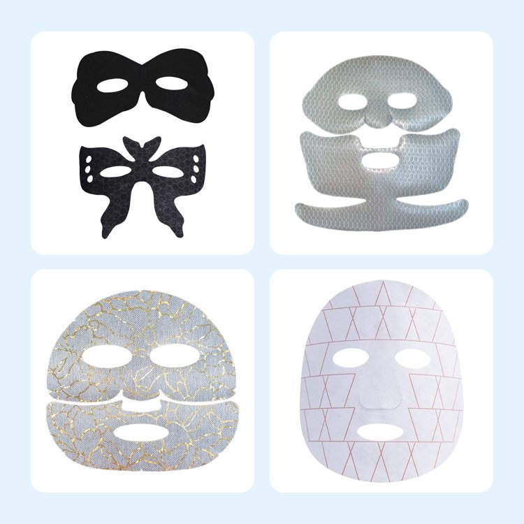 Bamboo charcoal black facial mask sheet paper skincare products custom packaging dry facial mask material