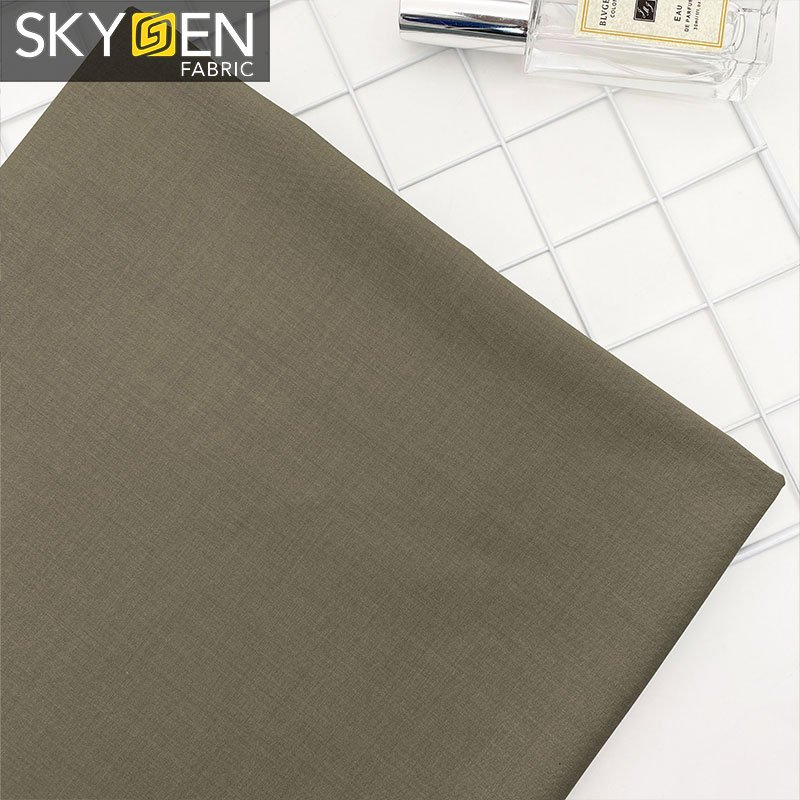 Elastane material stretch polyester bamboo woven shirt clothes textile roll wholesale spandex fiber bamboo fabric