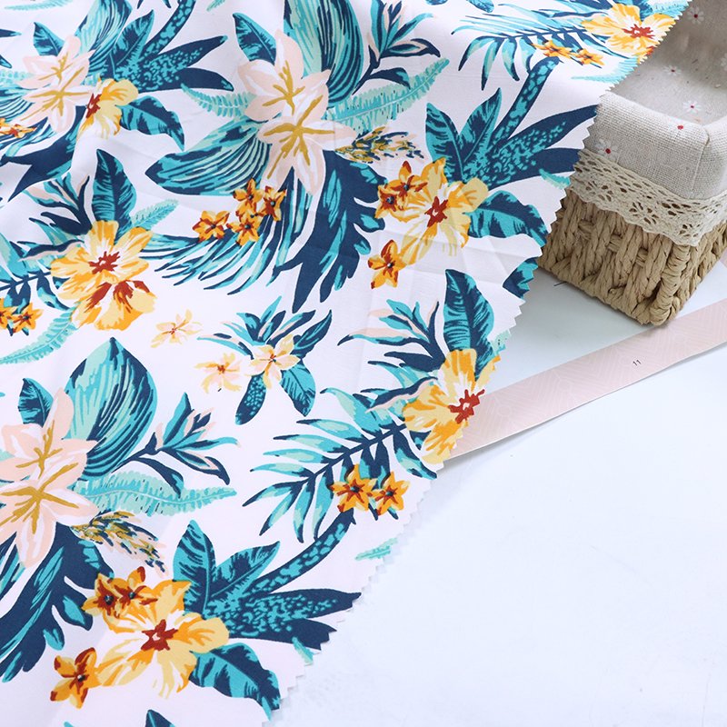Yiwu International Trade City 100% polyester fabric custom printed beach pants dress printed fabric