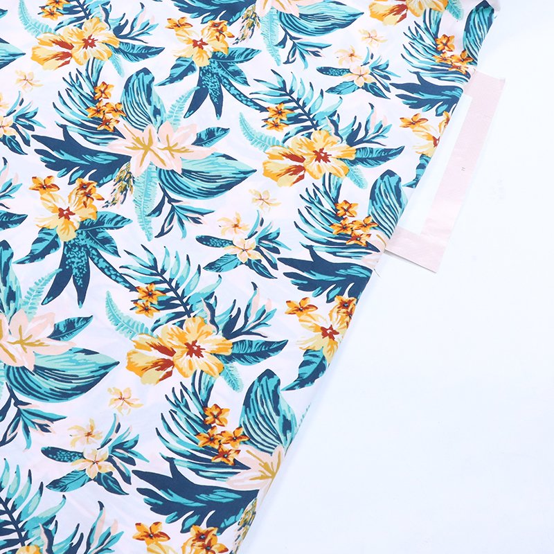 Yiwu International Trade City 100% polyester fabric custom printed beach pants dress printed fabric