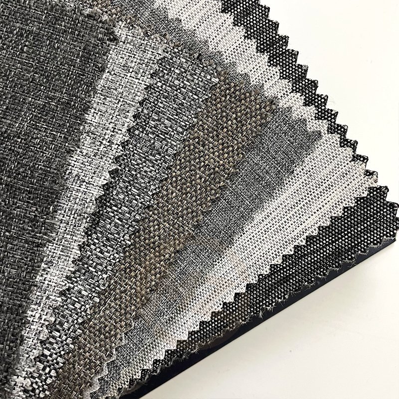 Linen look fabrics textiles outdoor sofa fabric upholstery waterproof polyester fabric for outdoor furniture