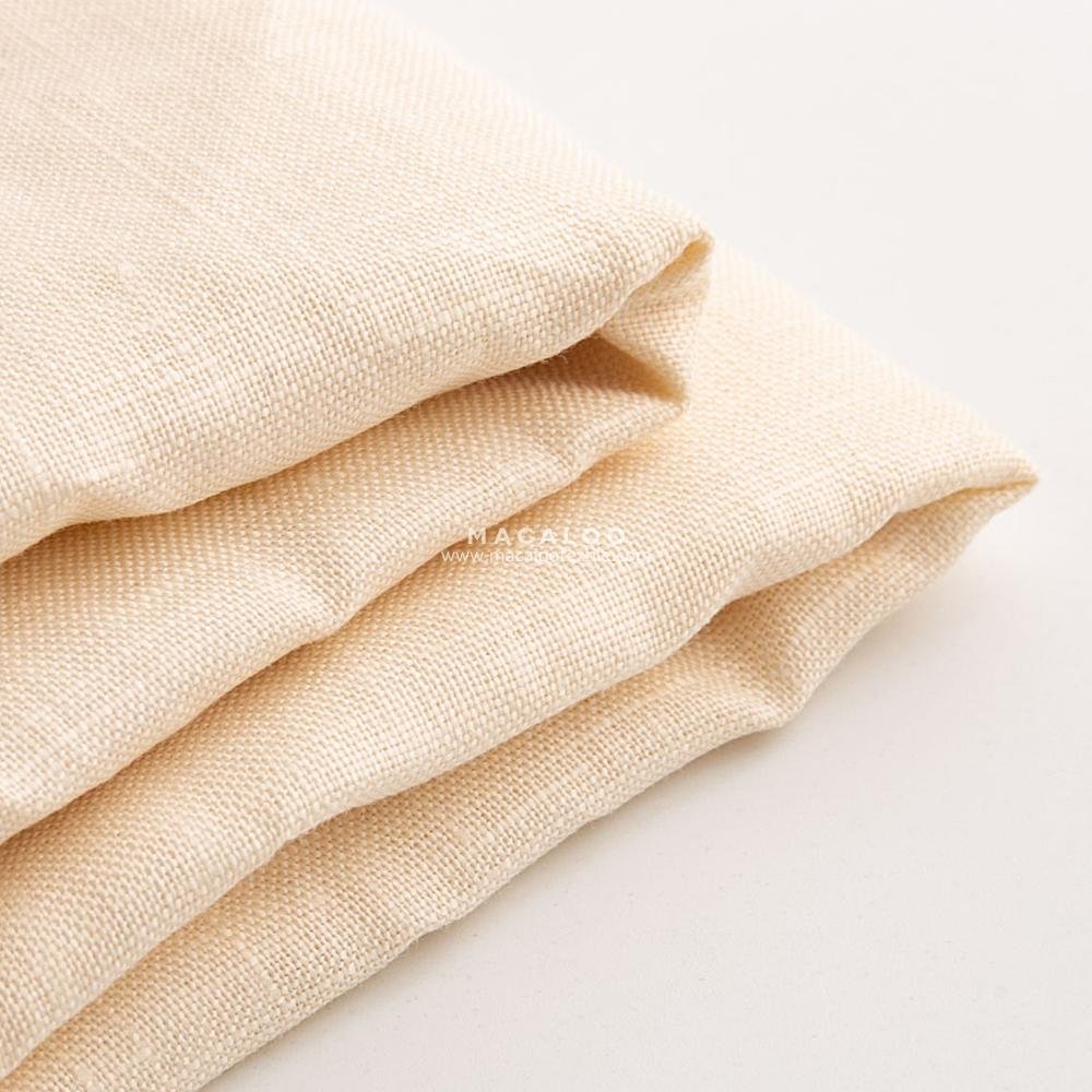 Solid color 100% linen fabric for clothing