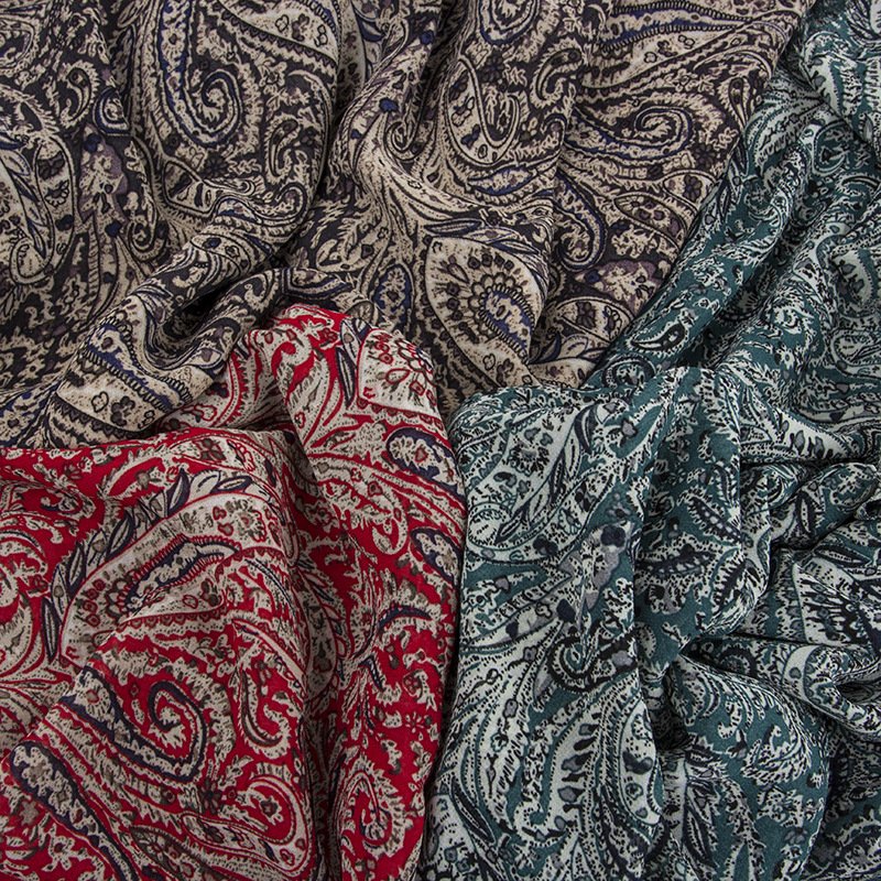 new design printed chiffon fabric 100% polyester for women dress spring summer clothes