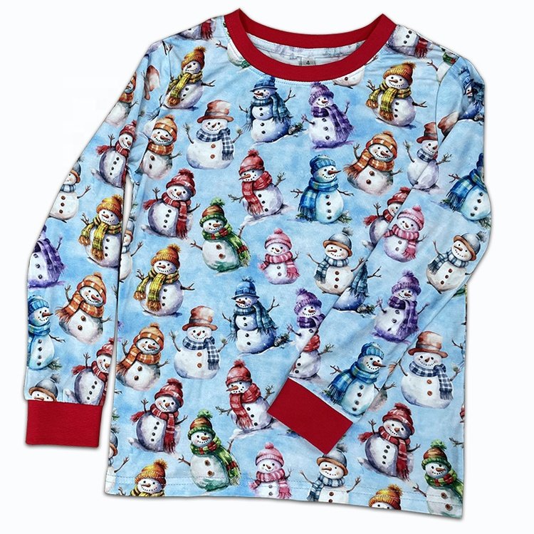 New arrival 2024 Halloween Custom Children's Pyjamas Baby Printed Bamboo Two Pieces Kids Christmas Pajamas Sets