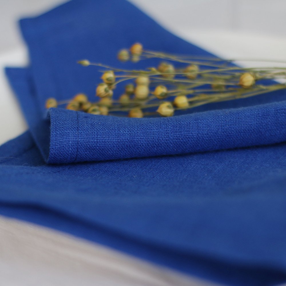 Wholesale Pure Linen/Cotton Linen Blend cloth Napkins pure flax placemat Table Linen for Wedding Hotel Using Custom size