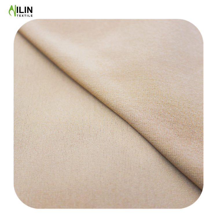 95 polyester 5 spandex super soft stretch silver fox fabric