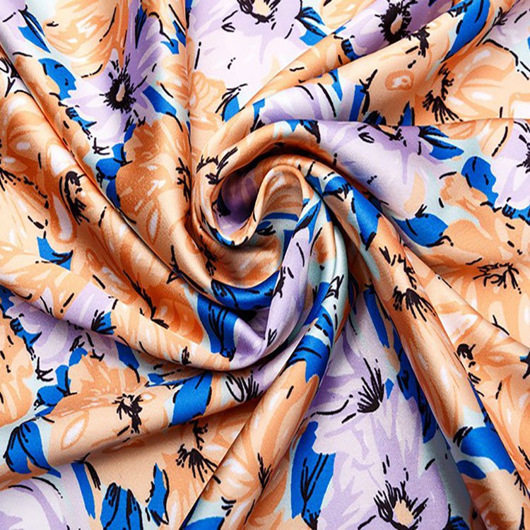 Chiffon fabric digital customized design 100%polyester fabric