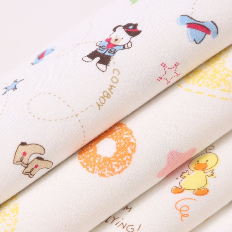 Custom digital printing jersey bamboo mesh fabric fiber manufacturer bamboo textile organic bamboo fabric for baby