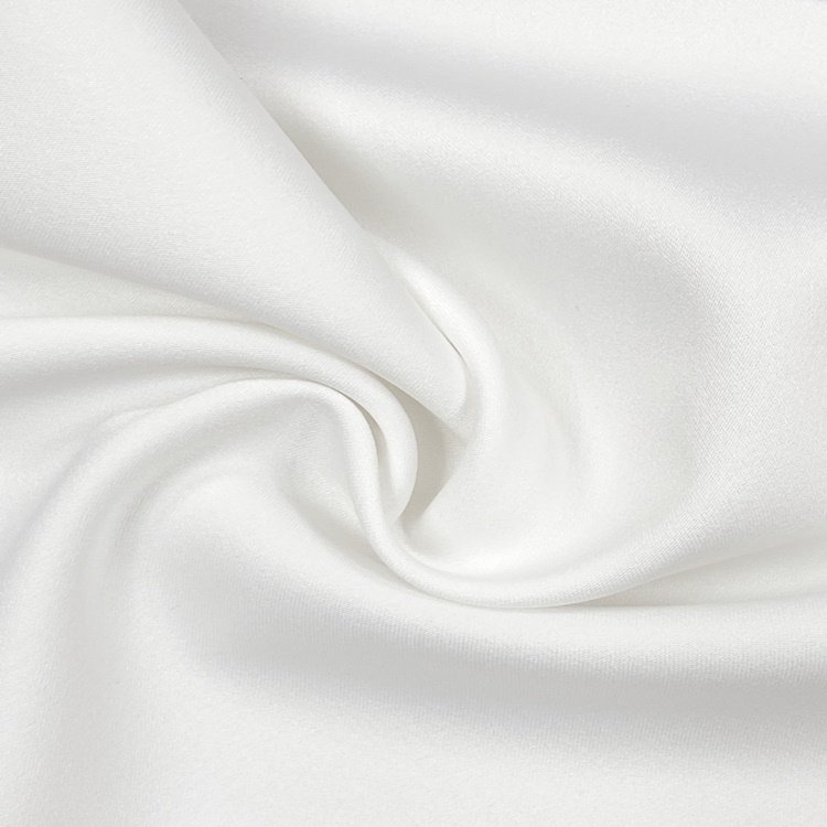 LCJI009 Taiwan 98% Polyester 2% Spandex Heavy Satin Twill Bridal Dress Fabric
