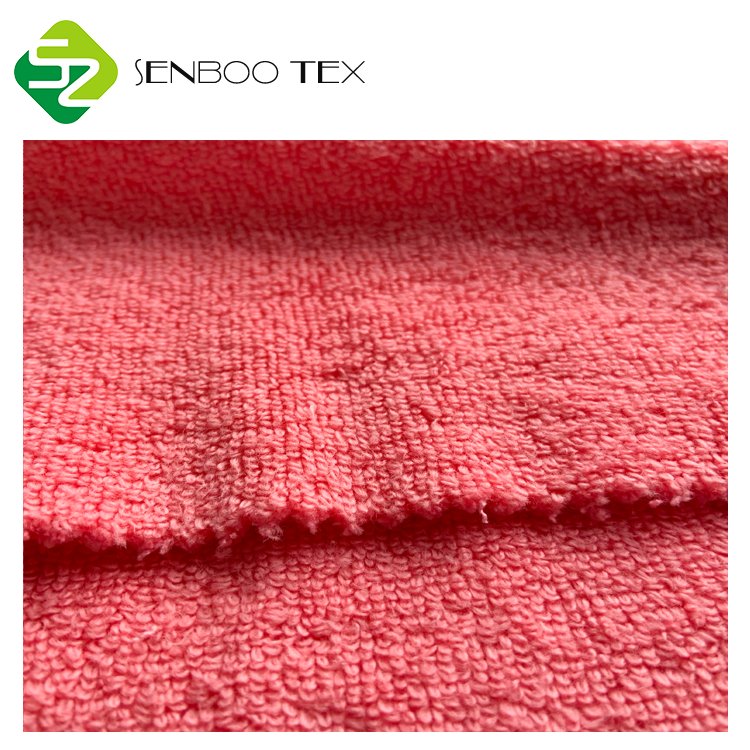 100% Cotton 370gsm Heavyweight Terry Towelling Fabric Breathable Bath Towels Material