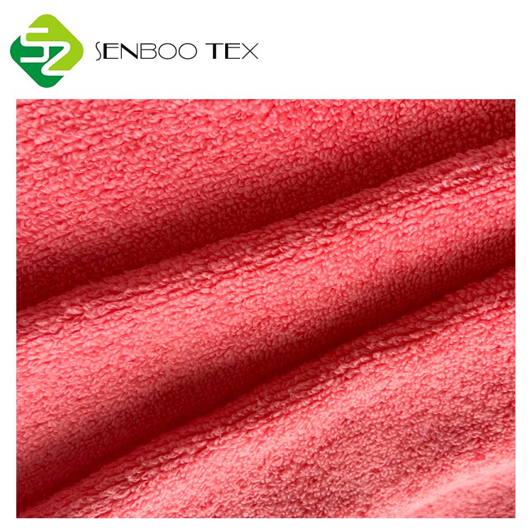 100% Cotton 370gsm Heavyweight Terry Towelling Fabric Breathable Bath Towels Material