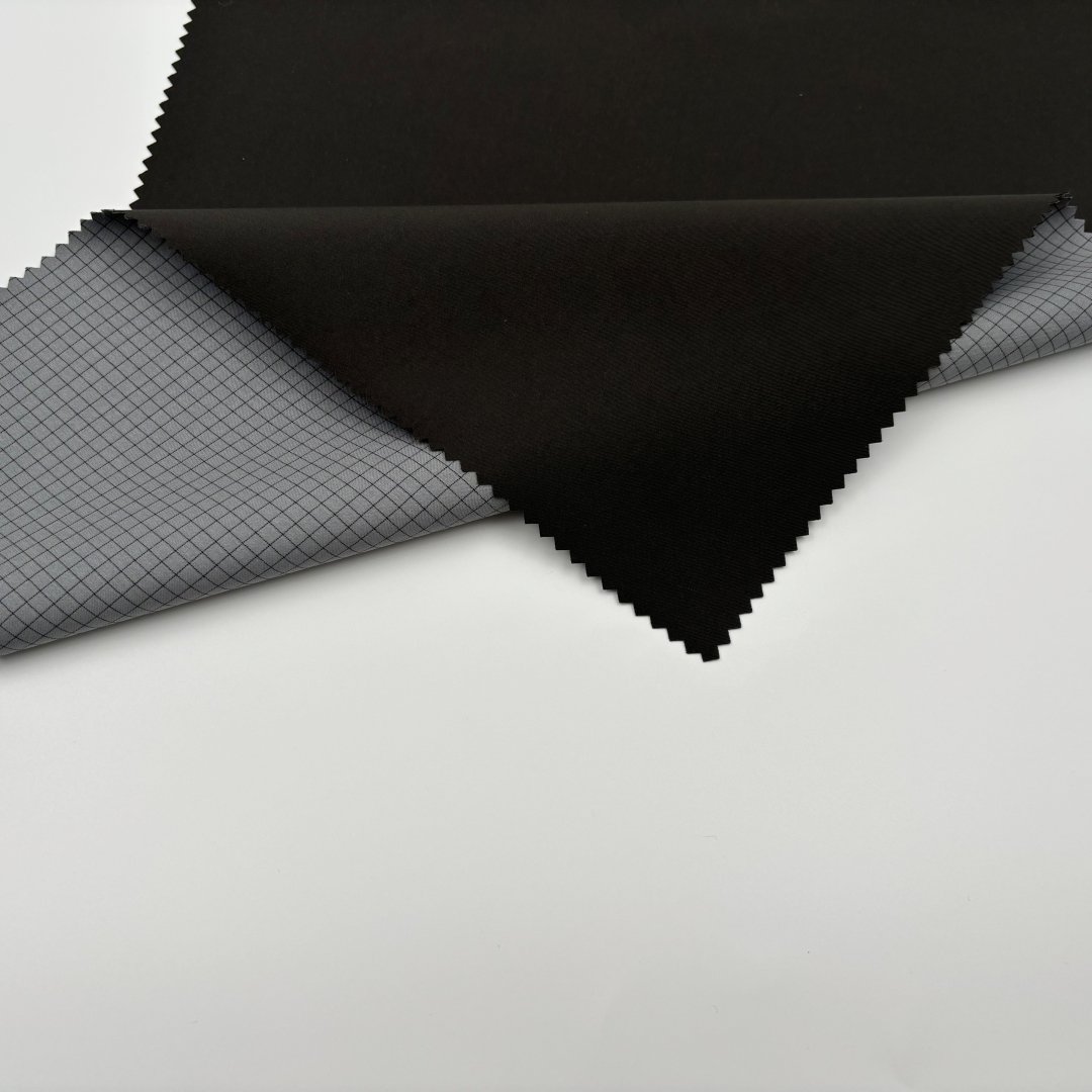 50D High Elastic Waterproof Fabric 100% Polyester TPU Bonded Fabric For Outdoor Jacket Coat