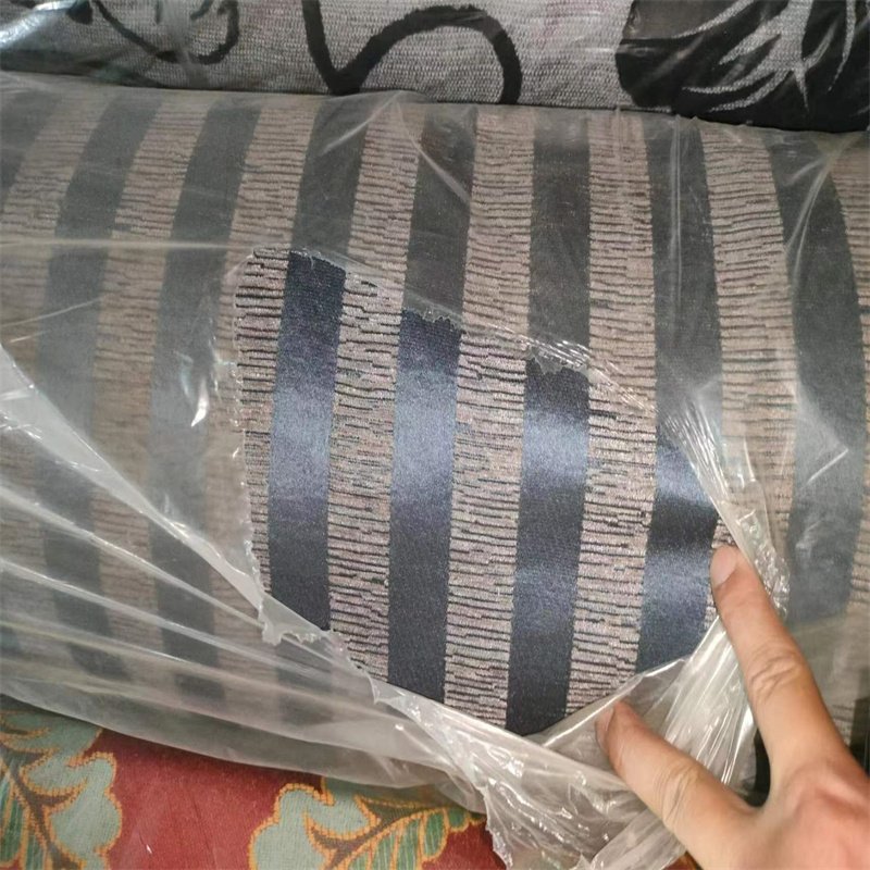 Factory directly provide colorful plain polyester linen fabric for sofa home textiles