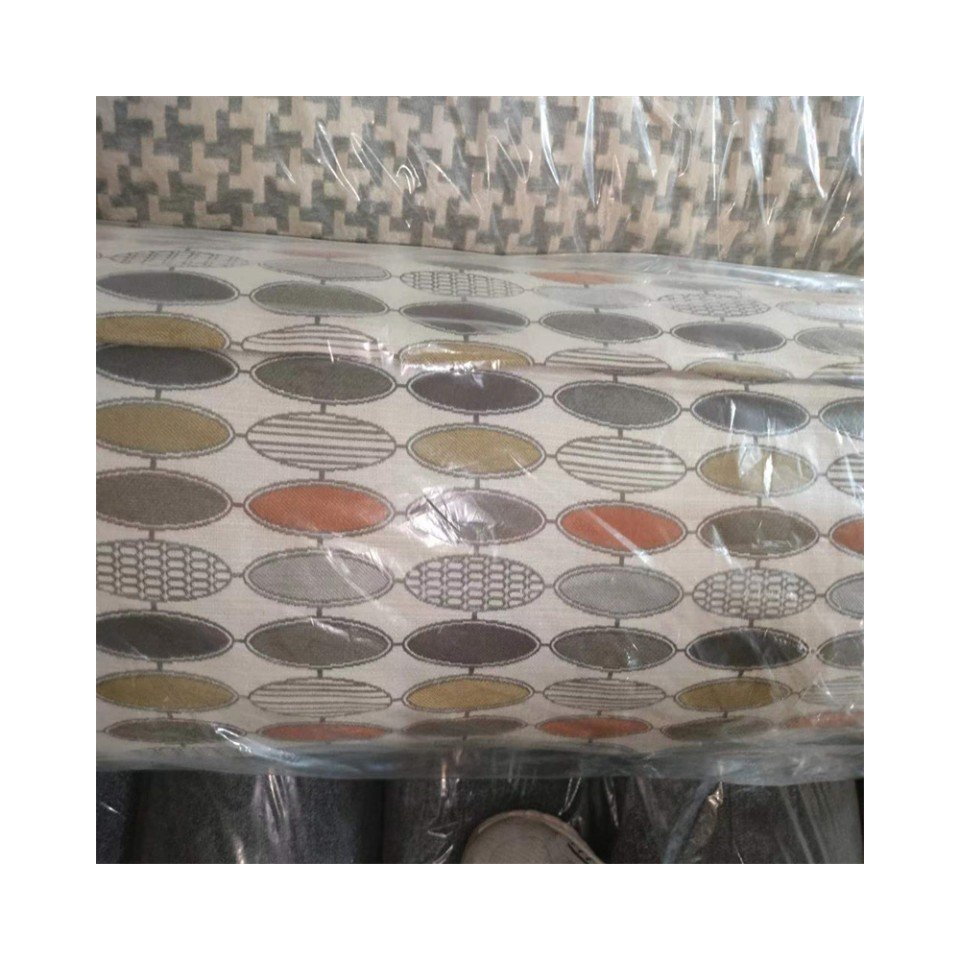 Factory directly provide colorful plain polyester linen fabric for sofa home textiles