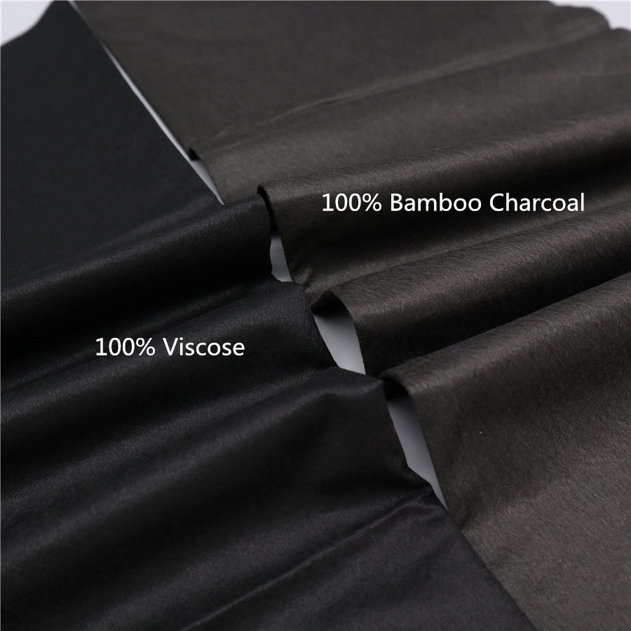 100% Viscose Charcoal Bamboo fiber Nonwoven Spunlace Fabric