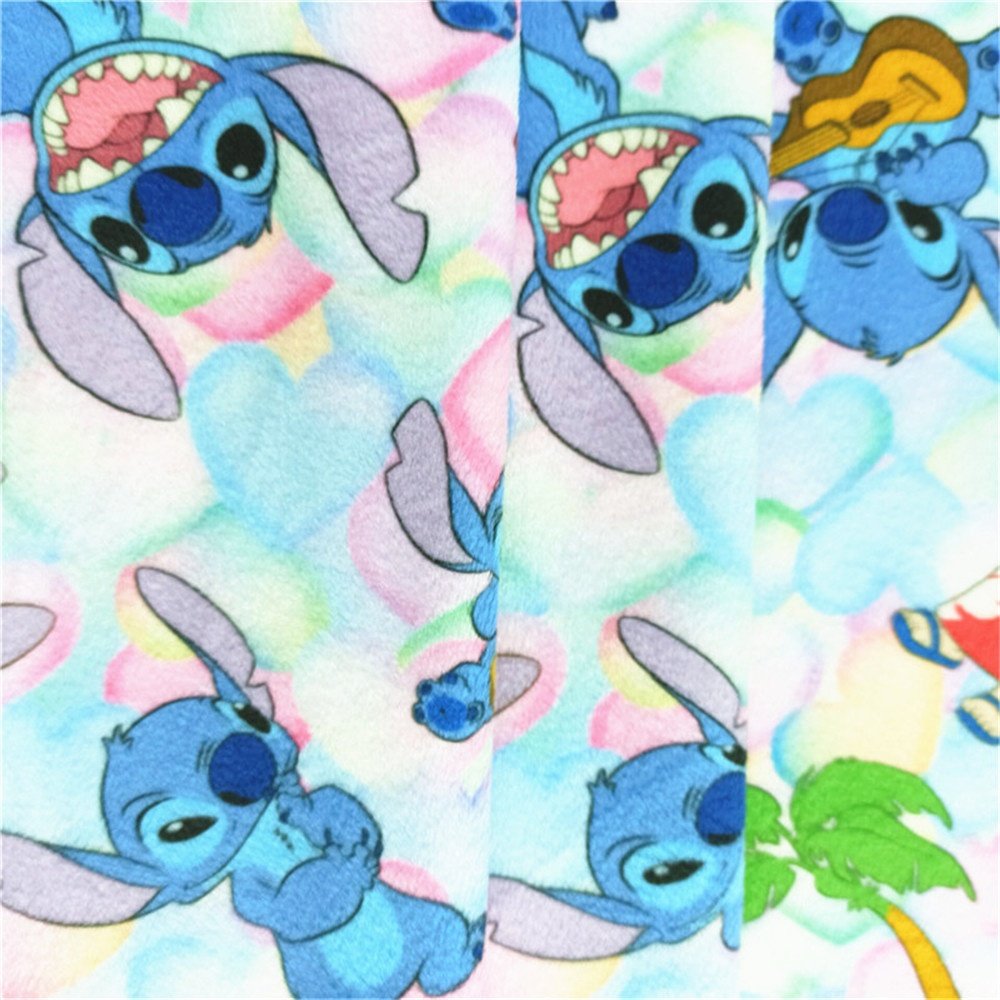 No Moq Digital Printed Cartoon Fabric 100% Polyester Plush Minky Fabric Custom Printed Fabric