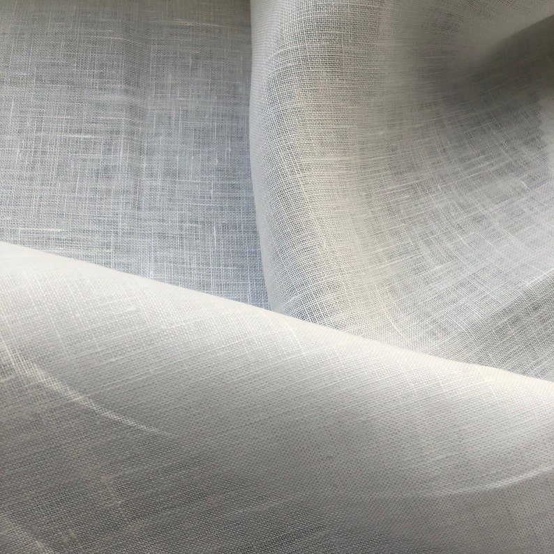 High Quality 100% Natural Linen Fabric Summer Wear Garments Clothing Designer Shirting Sewing Pillow Placemat Undyed Fabric