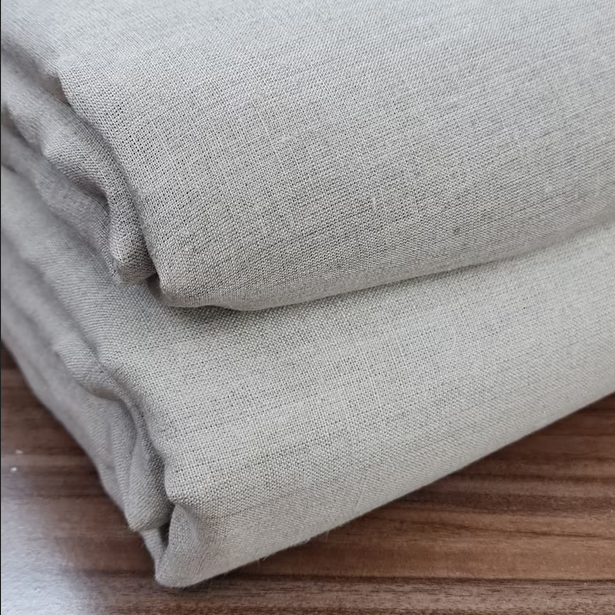 High Quality 100% Natural Linen Fabric Summer Wear Garments Clothing Designer Shirting Sewing Pillow Placemat Undyed Fabric