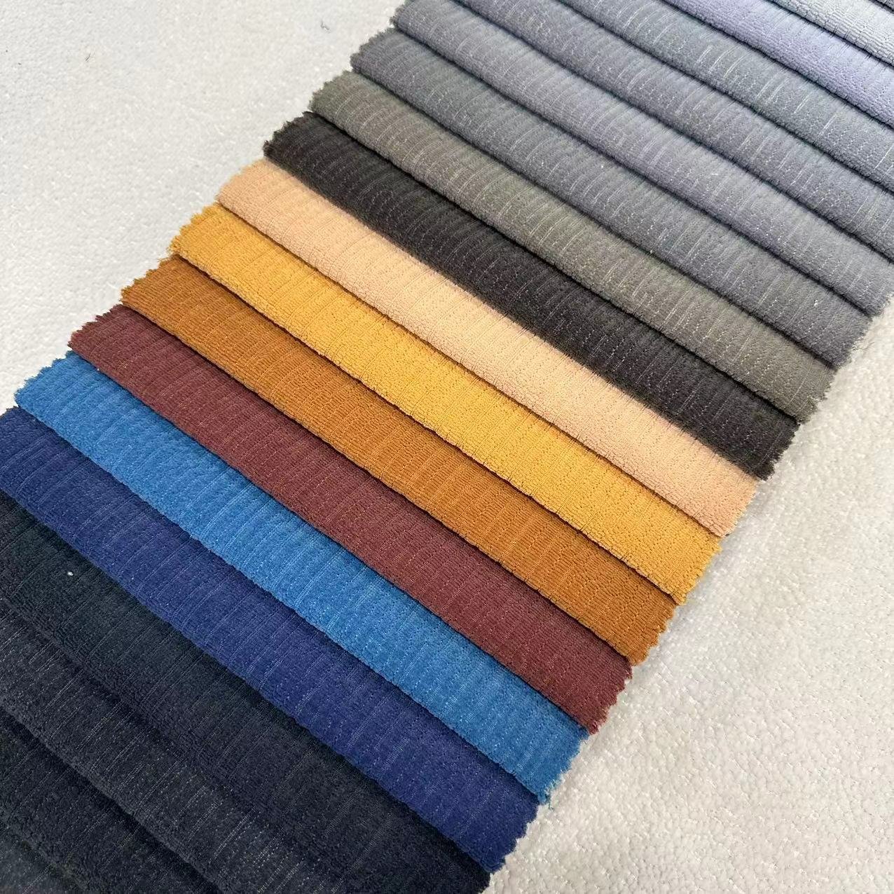23003- polyester home textile sofa fabric for plain Comfortable Warm Upholstery Pillow linen curtain fabrics For Home