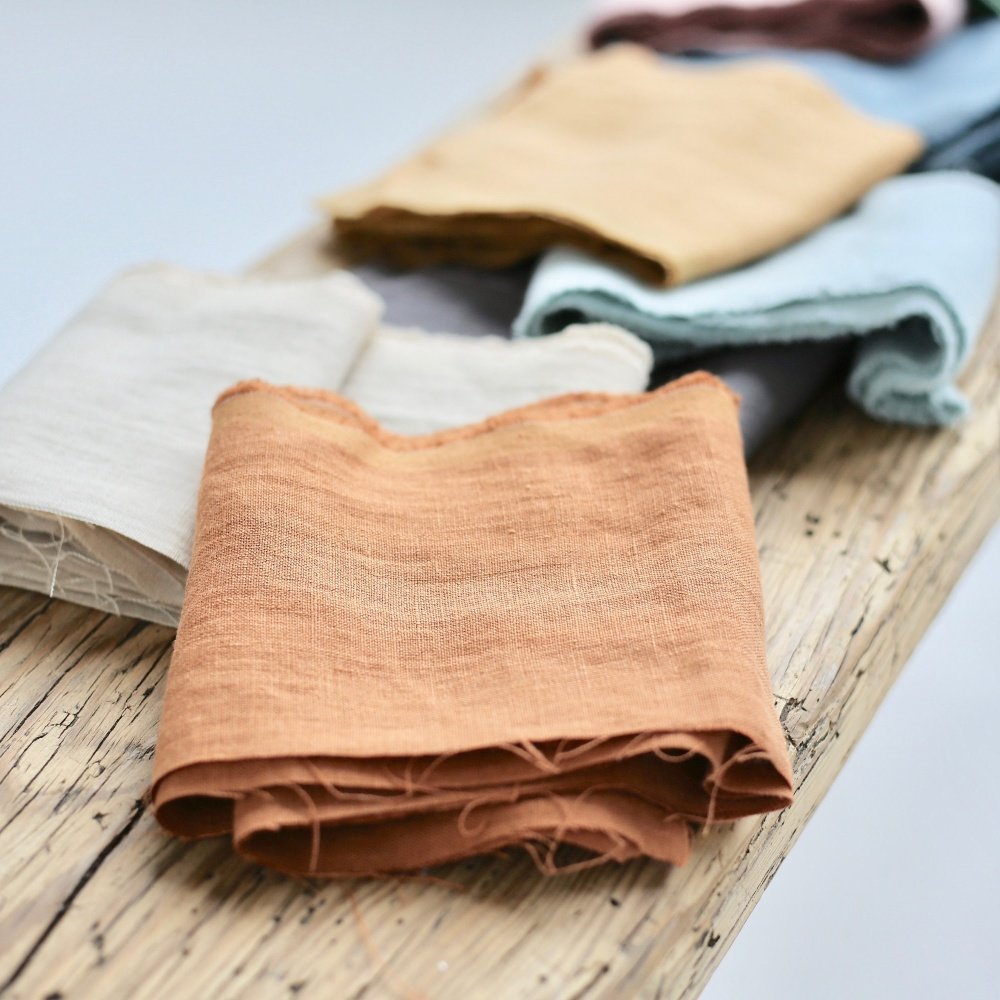 Factory hot custom sustainable 100% linen washed soft fabric home goods fabric summer shirt