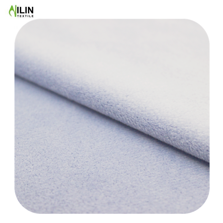 95 polyester 5 spandex super soft elastic minky plain fleece fabric