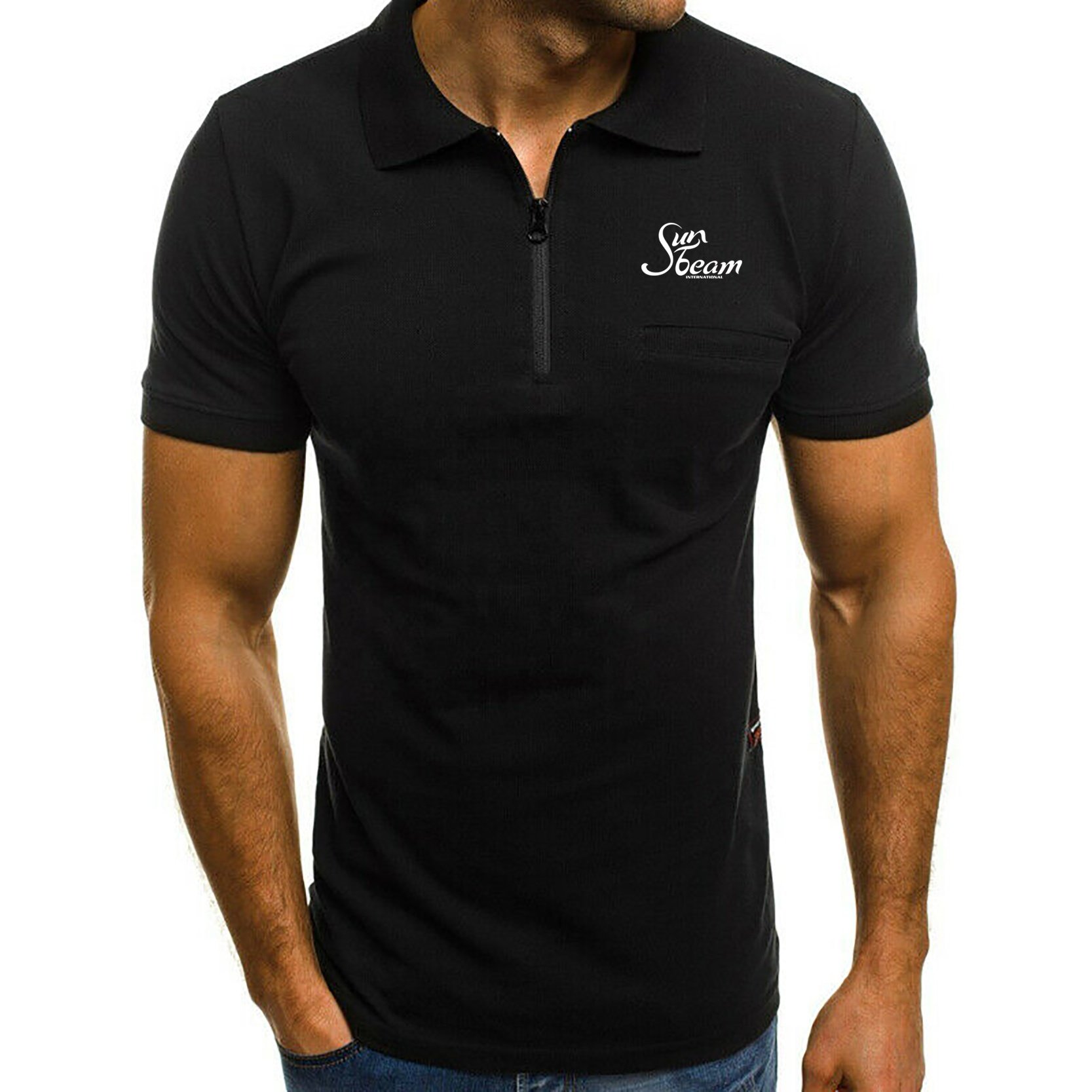 PL014 Top Quality Men's 100% Cotton Pique fabric new fashion short sleeve polo shirts