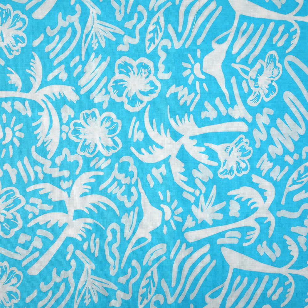 Hot Sale Wholesale breathable Fabric in New Blue Ground Design Print have 100% Cotton with Smooth Hand Feeling