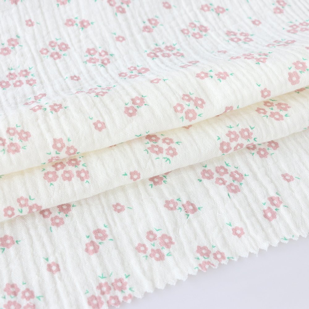 HOT Digital Printing 100% Organic Cotton Double Gauze Muslin Fabric For Baby Clothing Towel