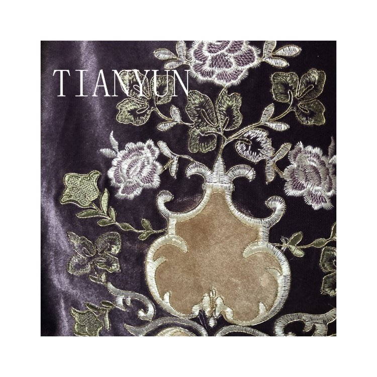 Elegant Curtains Eco-friendly China Manufacturer Tianyun Embroidery Technic Luxury Latest Designs American Velvet Curtains
