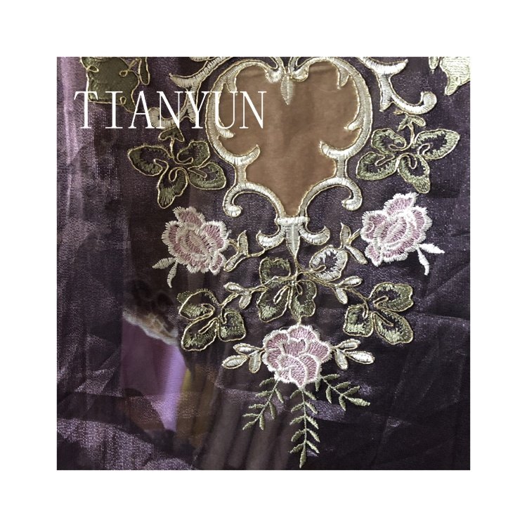 Elegant Curtains Eco-friendly China Manufacturer Tianyun Embroidery Technic Luxury Latest Designs American Velvet Curtains