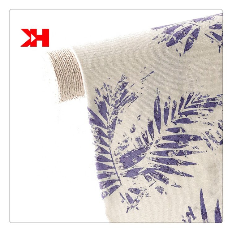 2020 new designs fabrics textiles nice price 70% rayon 30% linen printed fabric for linen dress clothes wholesale