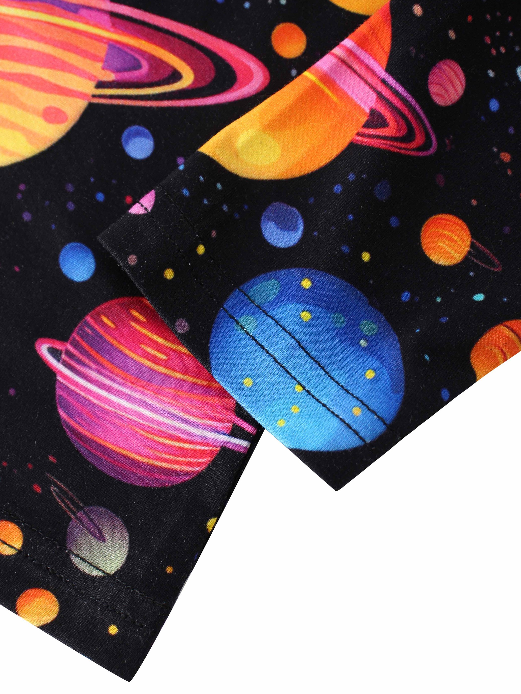 OEKI Certified Unisex Children's Clothing Sets Bamboo Fiber Fabric Long Sleeve Pajamas with Star Pattern Winter Custom Suit