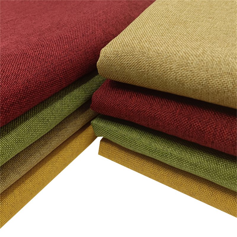 Custom Modern Style Linen Look Upholstery Fabric Soft Hand Feeling Sofa Fabric Upholstery Fabric for Hometextile