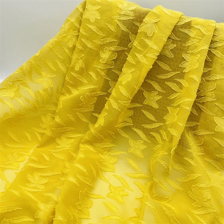 Hot sale wholesale fabric lurex chiffon with lurex stripe jacquard dot jacquard fabrics for garments