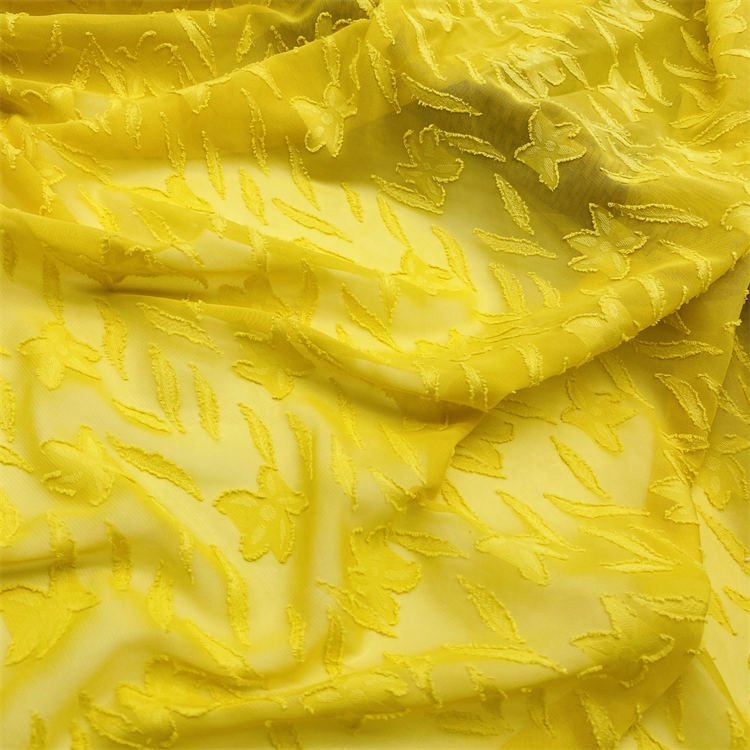 Hot sale wholesale fabric lurex chiffon with lurex stripe jacquard dot jacquard fabrics for garments