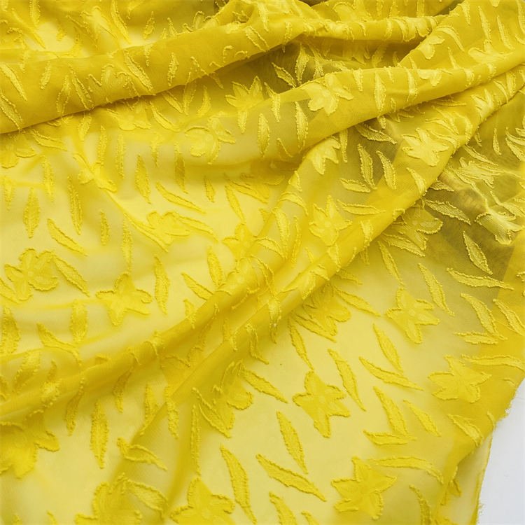 Hot sale wholesale fabric lurex chiffon with lurex stripe jacquard dot jacquard fabrics for garments
