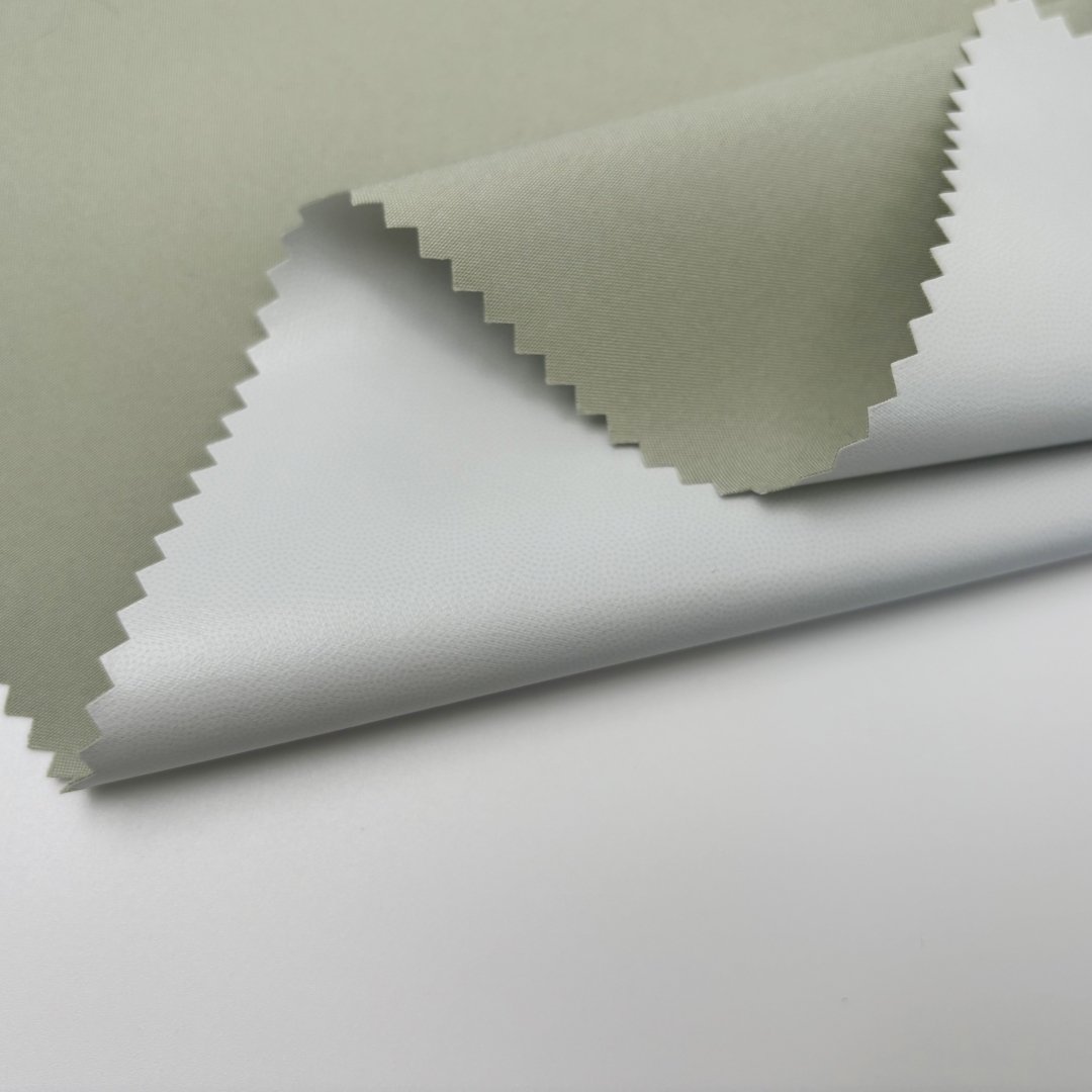 Custom Color 100D 100% Polyester Fabric Stretch Anti-static Fabric With PU Bonded For Garment