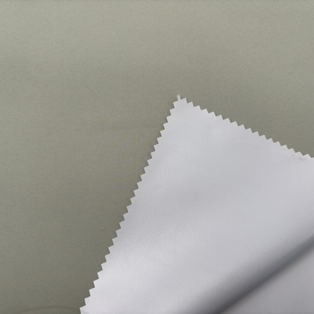 Custom Color 100D 100% Polyester Fabric Stretch Anti-static Fabric With PU Bonded For Garment