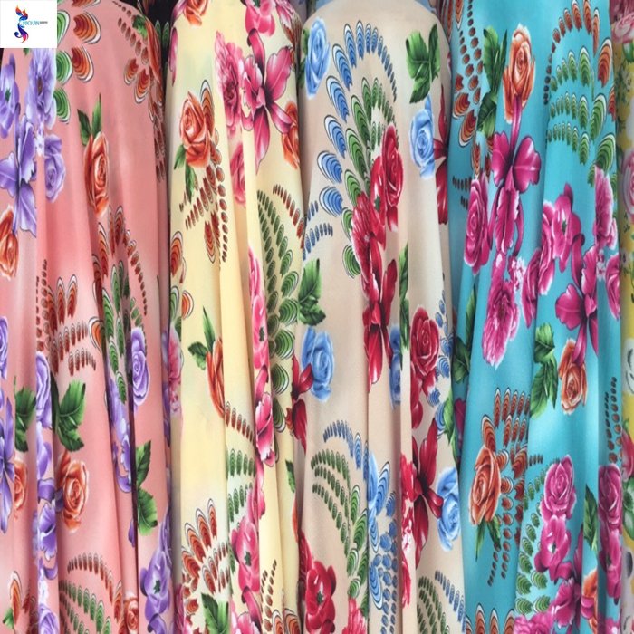 Hot sale good design 100%polyester bubble chiffon print stock fabric