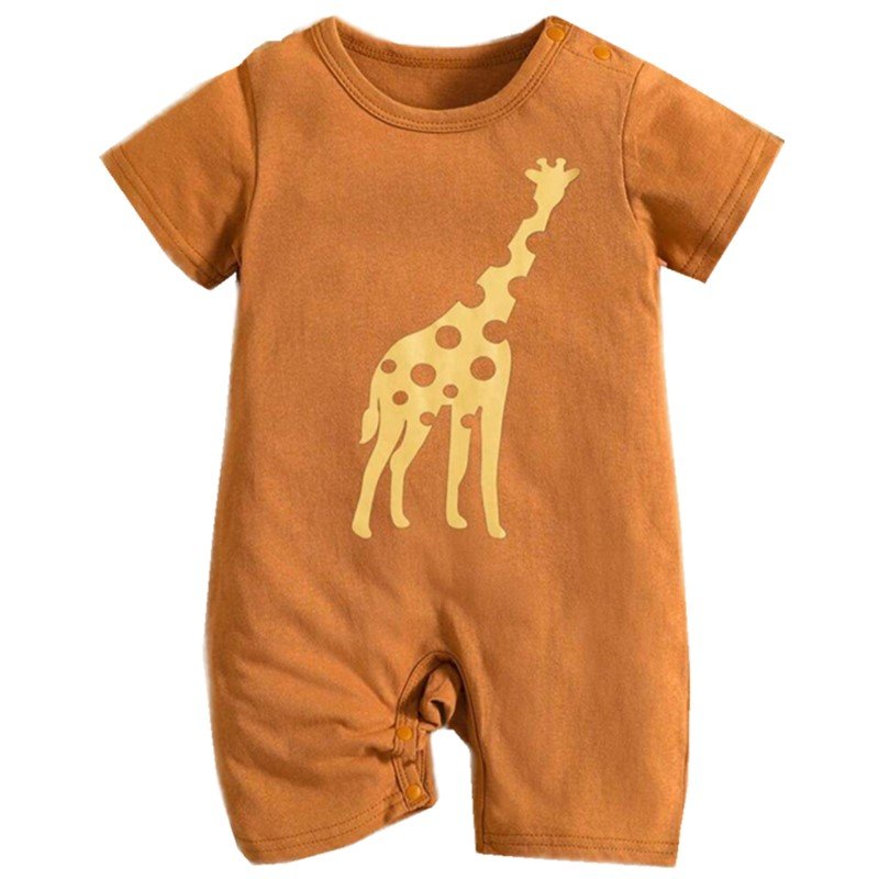 New Born Customized Print Button Short sleeves Wholesale Autumn Baby Romper Organic Bamboo Fiber Cotton New Born Baby Clothes