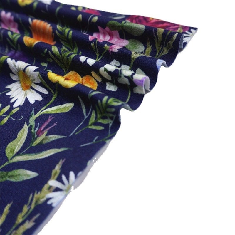 Custom bamboo fiber fabric digital printing 95 bamboo 5 spandex cotton jersey baby bamboo jersey fabric