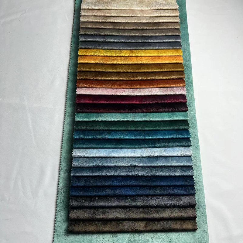 Hot selling 100% polyester upholstery home textiles Comfortable velvet sofa fabric