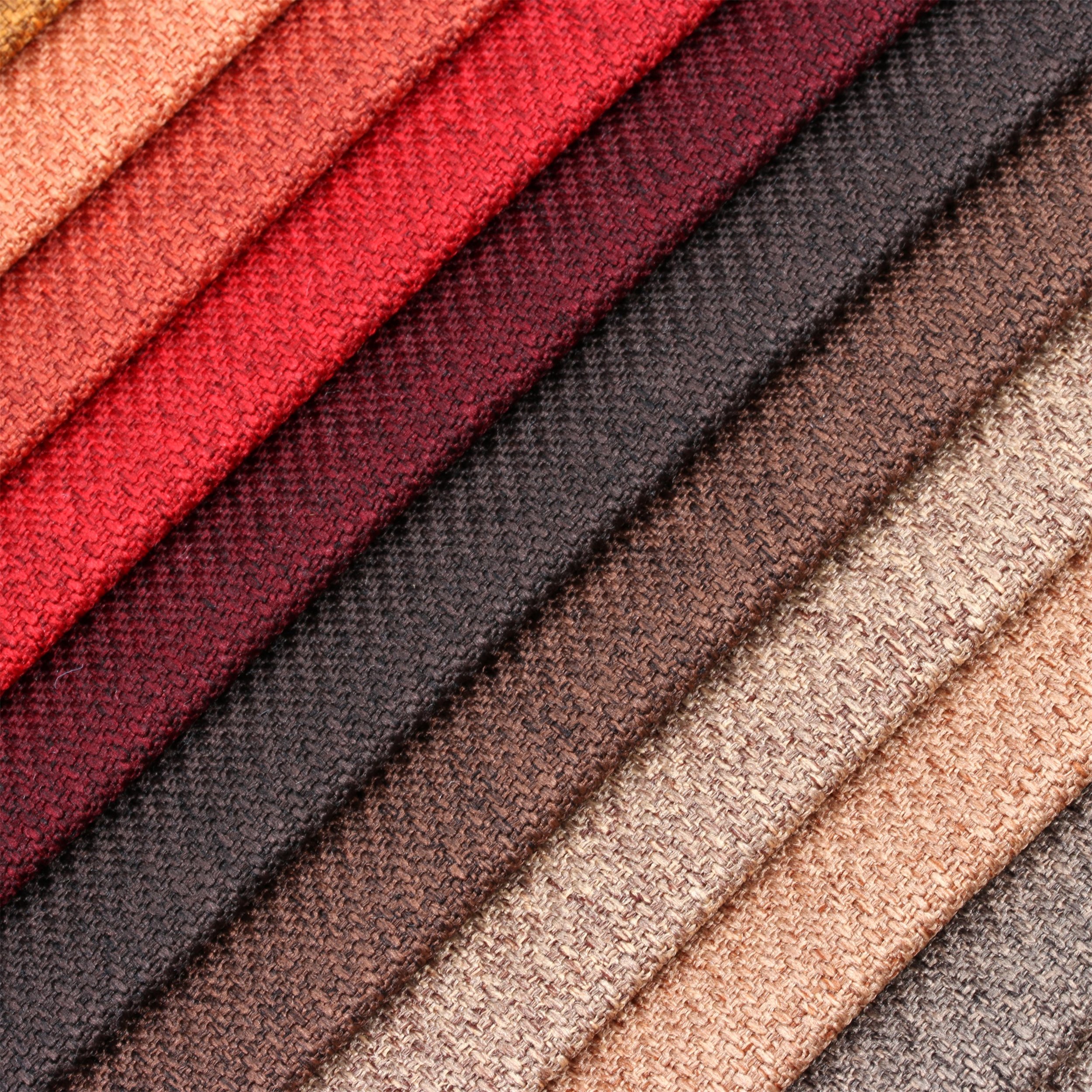 Upholstery sofa fabric Wholesale Cheap Faux Linen Sofa Fabric Polyester Plain Furniture Fabric