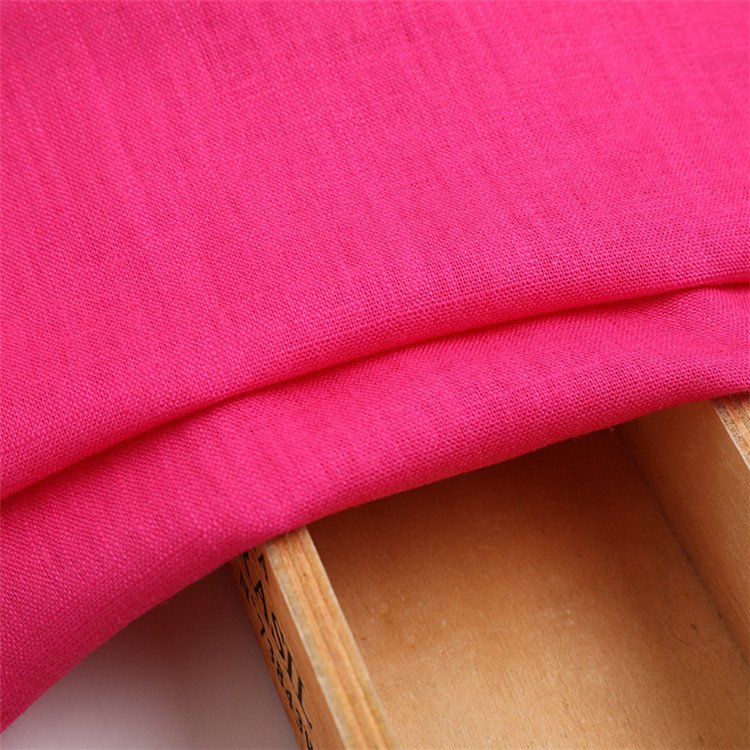 Stock 65% linen 35% cotton mixed fabric for table fabric