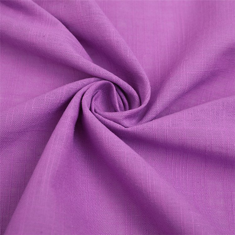 Stock 65% linen 35% cotton mixed fabric for table fabric