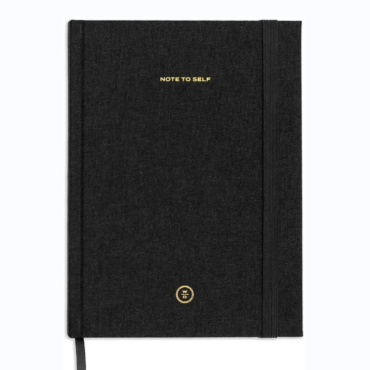 High Quality A5 Notebooks Custom Logo Silk Fabric Linen Hardcover Journal Gold Spine Side Cloth Planner and Nice Diary