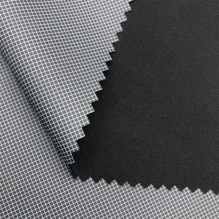 High Elastic 100% Polyester Plain Pongee Fabric 2Layer Fabric Pongee Laminated Coated TPU Fabric for Windbreaker Jacket