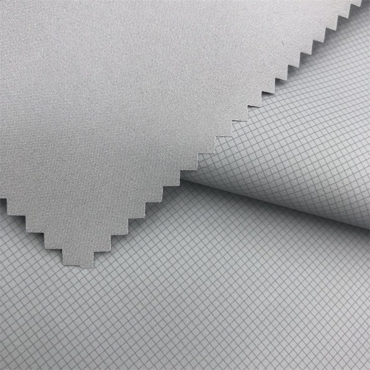 High Elastic 100% Polyester Plain Pongee Fabric 2Layer Fabric Pongee Laminated Coated TPU Fabric for Windbreaker Jacket