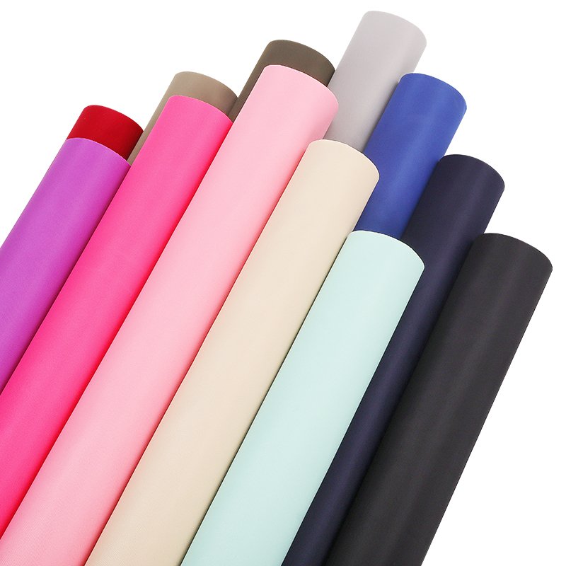 Wholesale Soild Colors Smooth Waterproof Composite Memory Fabric 100% Polyester Fabric For Backpack Luggage